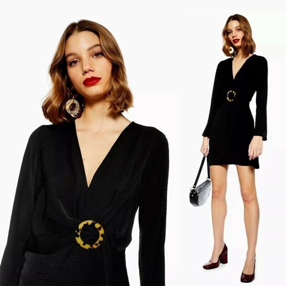 ❤︎ TOPSHOP ❤︎  Horn Ring Mini dress - US2